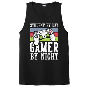 Funny Quote Front Cool Gaming Student By Day Gamer By Night PosiCharge Competitor Tank