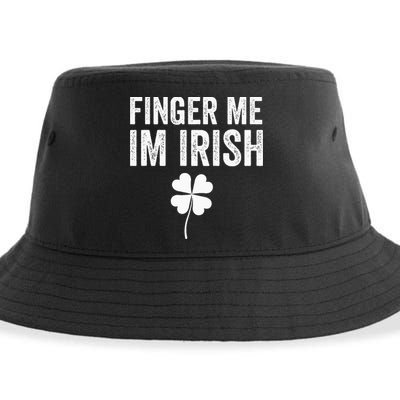 funny quote Finger Me I'm Irish St Patrick’s Day Sustainable Bucket Hat