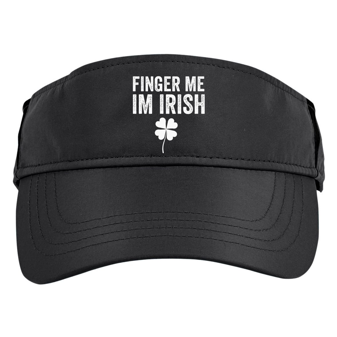 funny quote Finger Me I'm Irish St Patrick’s Day Adult Drive Performance Visor