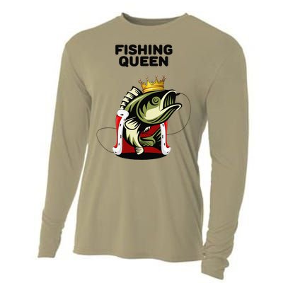 Fishing Queen Fishing Womens Fishing Cooling Performance Long Sleeve Crew