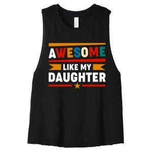 Funny Quotes Fathers Day T Women's Racerback Cropped Tank