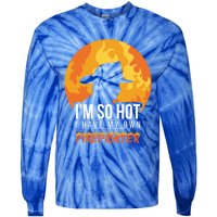 Firefighter Quotes Fire Wife Funny Gift Tie-Dye Long Sleeve Shirt