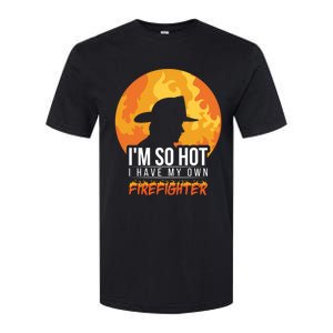 Firefighter Quotes Fire Wife Funny Gift Softstyle CVC T-Shirt