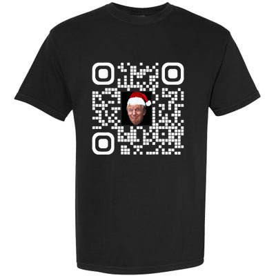 Funny Qr Funny Trump Maga Santa Hat Trump Dancing Code Garment-Dyed Heavyweight T-Shirt