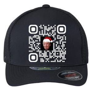 Funny Qr Funny Trump Maga Santa Hat Trump Dancing Code Flexfit Unipanel Trucker Cap