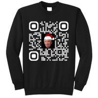 Funny Qr Funny Trump Maga Santa Hat Trump Dancing Code Sweatshirt