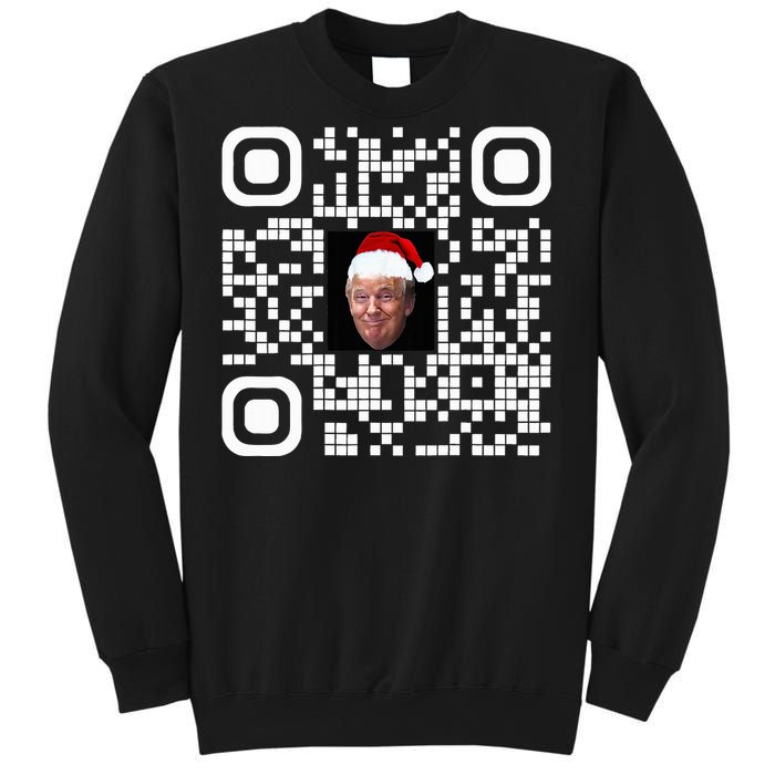 Funny Qr Funny Trump Maga Santa Hat Trump Dancing Code Sweatshirt