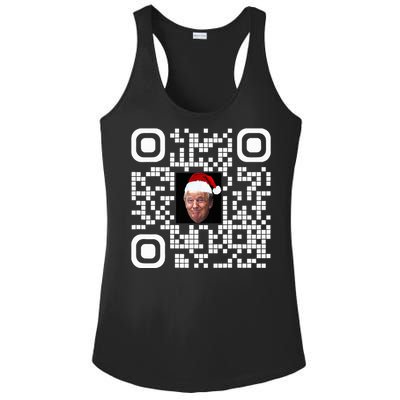 Funny Qr Funny Trump Maga Santa Hat Trump Dancing Code Ladies PosiCharge Competitor Racerback Tank