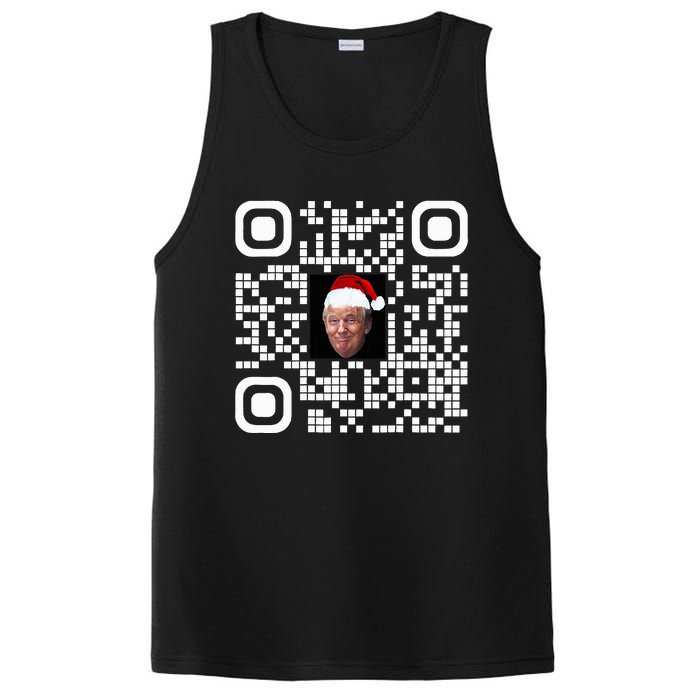 Funny Qr Funny Trump Maga Santa Hat Trump Dancing Code PosiCharge Competitor Tank