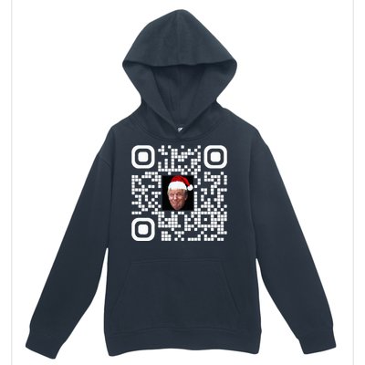 Funny Qr Funny Trump Maga Santa Hat Trump Dancing Code Urban Pullover Hoodie