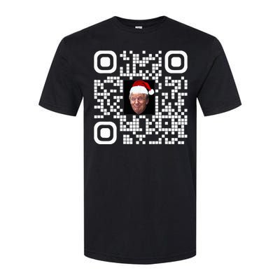 Funny Qr Funny Trump Maga Santa Hat Trump Dancing Code Softstyle CVC T-Shirt