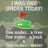 Funny quote Golf I Was One Under Today One Under A Tree Legacy Tie Dye Trucker Hat