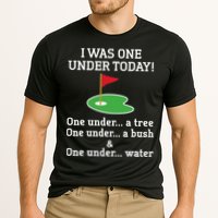 Funny quote Golf I Was One Under Today One Under A Tree Performance Shirt