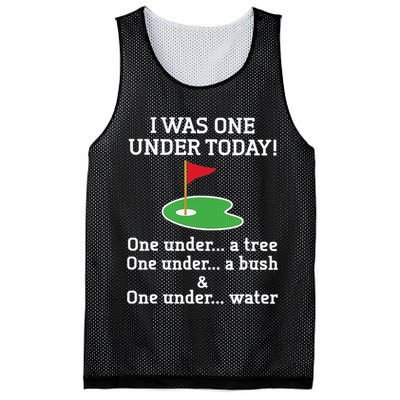 Funny quote Golf I Was One Under Today One Under A Tree Mesh Reversible Basketball Jersey Tank