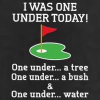 Funny quote Golf I Was One Under Today One Under A Tree Golf Towel