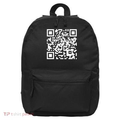 Funny Qr He's Back President Trump Code 16 in Basic Backpack