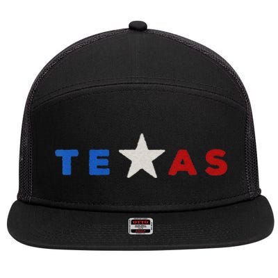 funny quote Hand Crafted Texas Star 7 Panel Mesh Trucker Snapback Hat