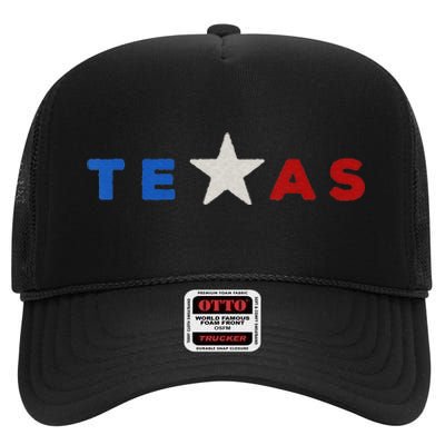 funny quote Hand Crafted Texas Star High Crown Mesh Back Trucker Hat