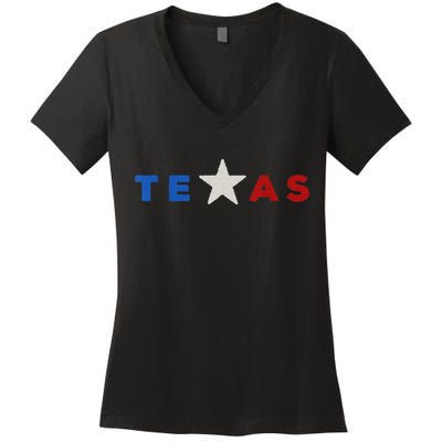 funny quote Hand Crafted Texas Star Women's V-Neck T-Shirt