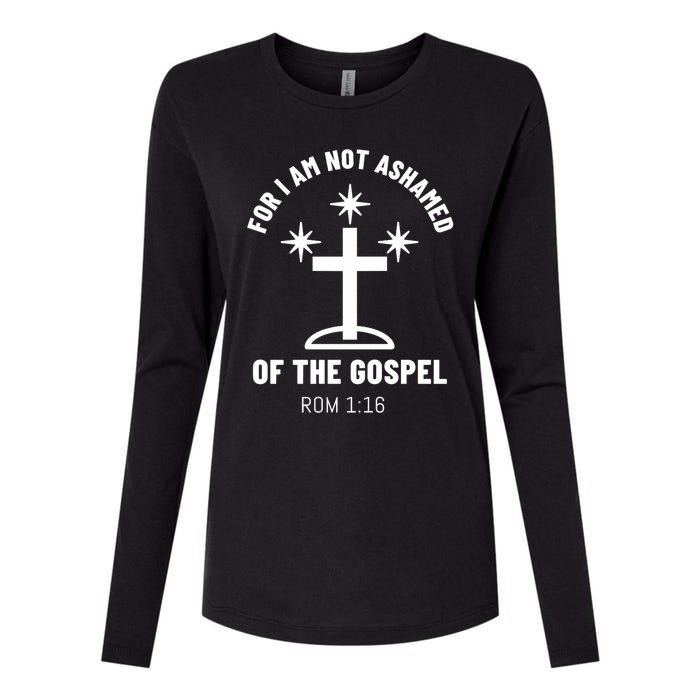 Funny Quote I Am Not Ashamed Of The Gospel 115 christmas Womens Cotton Relaxed Long Sleeve T-Shirt