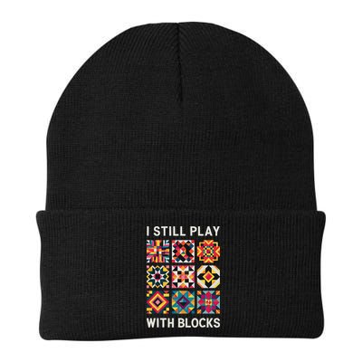 Funny Quilting I Still Play With Blocks Quilt Beanie