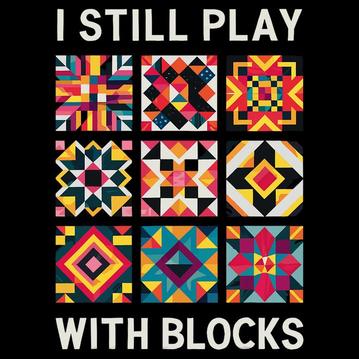 Funny Quilting I Still Play With Blocks Quilt 16 in Basic Backpack