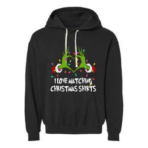 Funny Quotes I Love Matching Christmas Garment-Dyed Fleece Hoodie