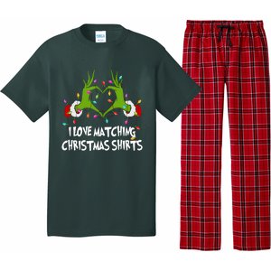 Funny Quotes I Love Matching Christmas Pajama Set