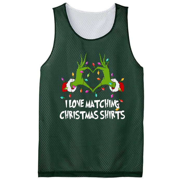 Funny Quotes I Love Matching Christmas Mesh Reversible Basketball Jersey Tank