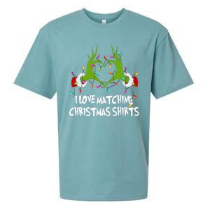 Funny Quotes I Love Matching Christmas Sueded Cloud Jersey T-Shirt