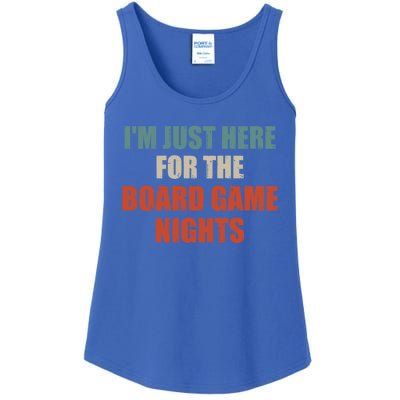 Funny Quote IM Just Here For The Board Game Nights Cool Gift Ladies Essential Tank