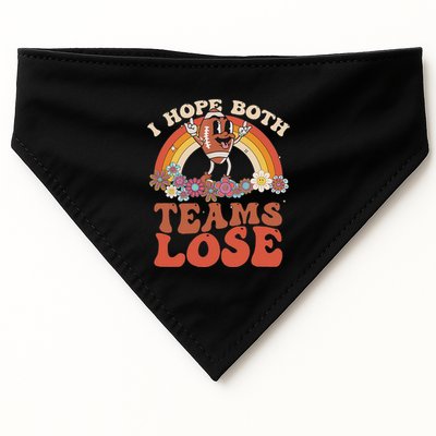 Football Quote I Hope Both Teams Lose Teams Sports USA-Made Doggie Bandana