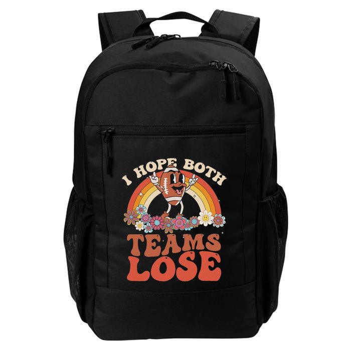 Football Quote I Hope Both Teams Lose Teams Sports Backpack