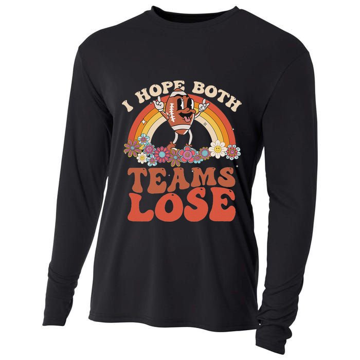 Football Quote I Hope Both Teams Lose Teams Sports Cooling Performance Long Sleeve Crew