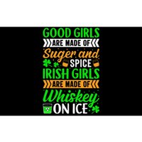 Funny Quote Irish Girls are Whiskey on Ice St. Patricks Day Bumper Sticker