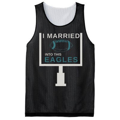 Funny Quote i married into this eagles Mesh Reversible Basketball Jersey Tank