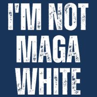 Funny Quotes I’M Not Maga White 7 Panel Mesh Trucker Snapback Hat