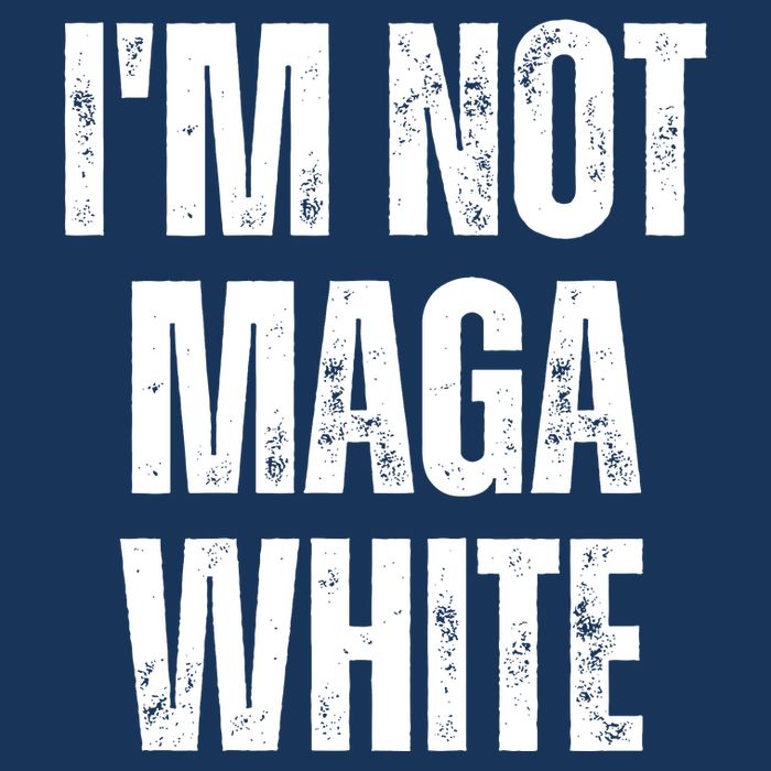 Funny Quotes I’M Not Maga White 7 Panel Mesh Trucker Snapback Hat