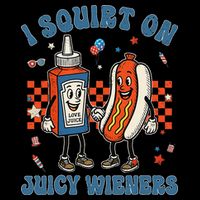 Funny Quote I Squirt On Juicy Wieners Humor Saying Impact Tech Backpack