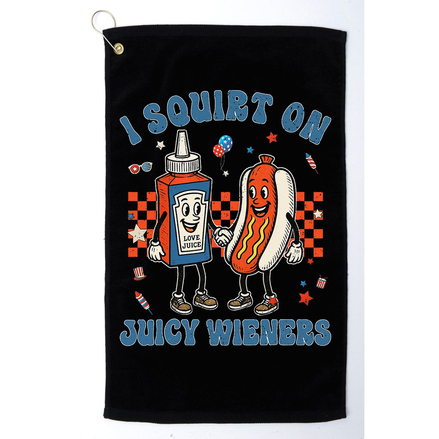 Funny Quote I Squirt On Juicy Wieners Humor Saying Golf Towel