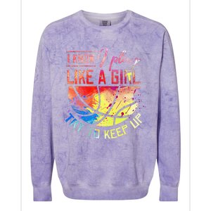 funny quote I Know I Play Like A  Basketball Colorblast Crewneck Sweatshirt