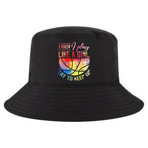 funny quote I Know I Play Like A  Basketball Cool Comfort Performance Bucket Hat