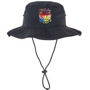 funny quote I Know I Play Like A  Basketball Legacy Cool Fit Booney Bucket Hat