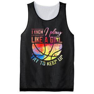 funny quote I Know I Play Like A  Basketball Mesh Reversible Basketball Jersey Tank