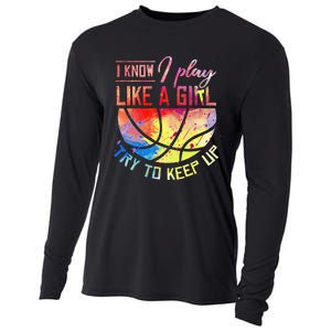 funny quote I Know I Play Like A  Basketball Cooling Performance Long Sleeve Crew