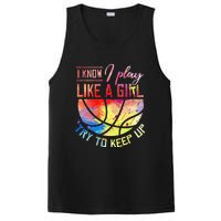 funny quote I Know I Play Like A  Basketball PosiCharge Competitor Tank