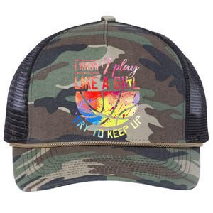 funny quote I Know I Play Like A  Basketball Retro Rope Trucker Hat Cap