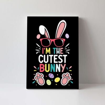 funny quotes I'm The Cutest Bunny Easter Squad Canvas