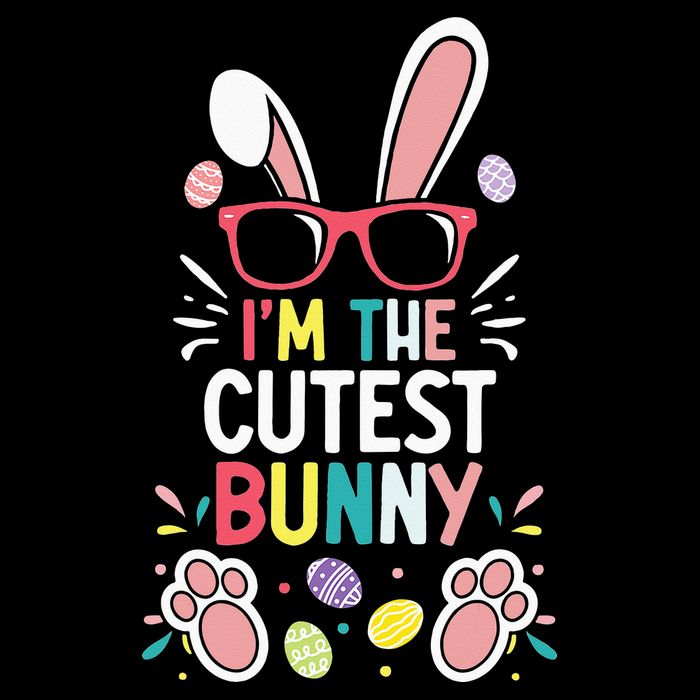 funny quotes I'm The Cutest Bunny Easter Squad 16 in Basic Backpack