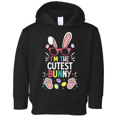 funny quotes I'm The Cutest Bunny Easter Squad Toddler Hoodie